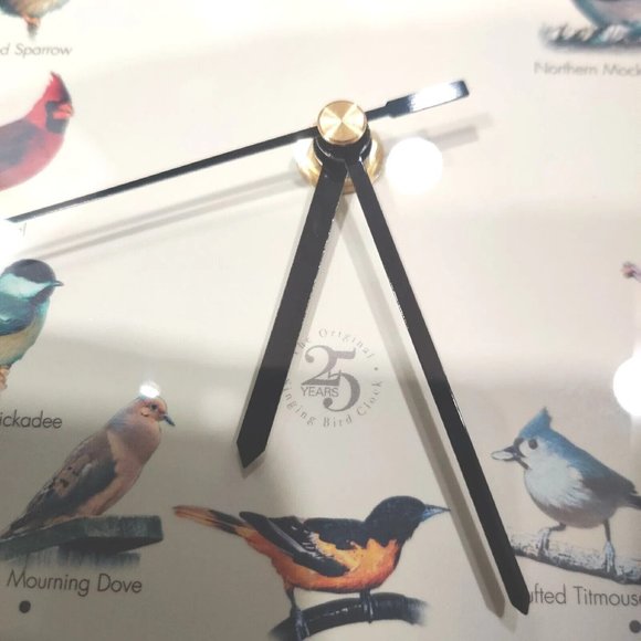 The Original Singing Bird Clock 25th Anniversary Edition Green 8.5" Tested VIDEO - Picture 13 of 17